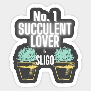 The No.1 Succulent Lover In Sligo Sticker